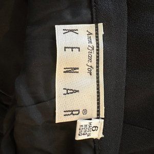 Black Above the Knee Pencil Skirt